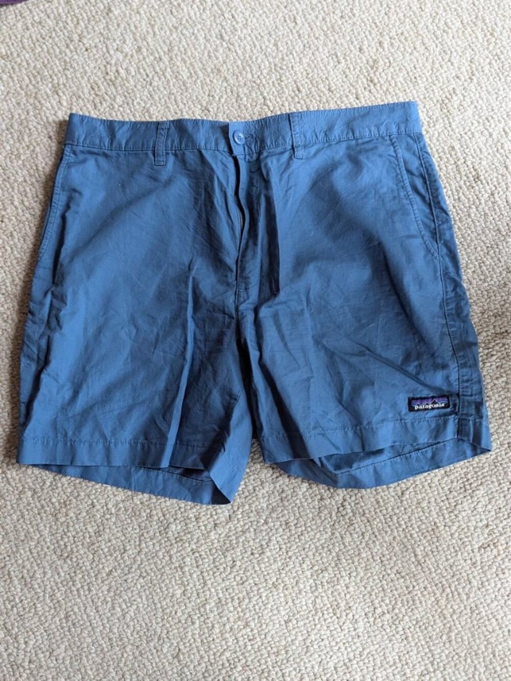 NWT Patagonia Men's Lightweight All-Wear Hemp Shorts 6" Pigeon Blue Size 35